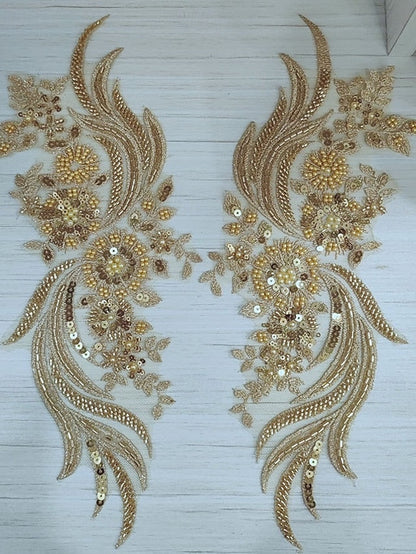 O-Neck Half Sleeve Applique Sparkle Mermaid Formal Evening Dress