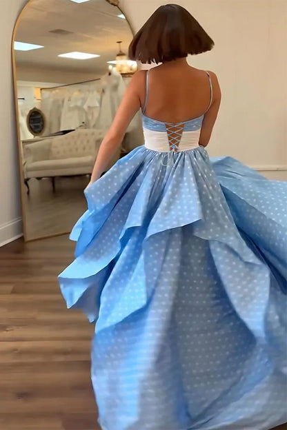 Sweetheart Spaghetti Straps A-Line Prom Dress