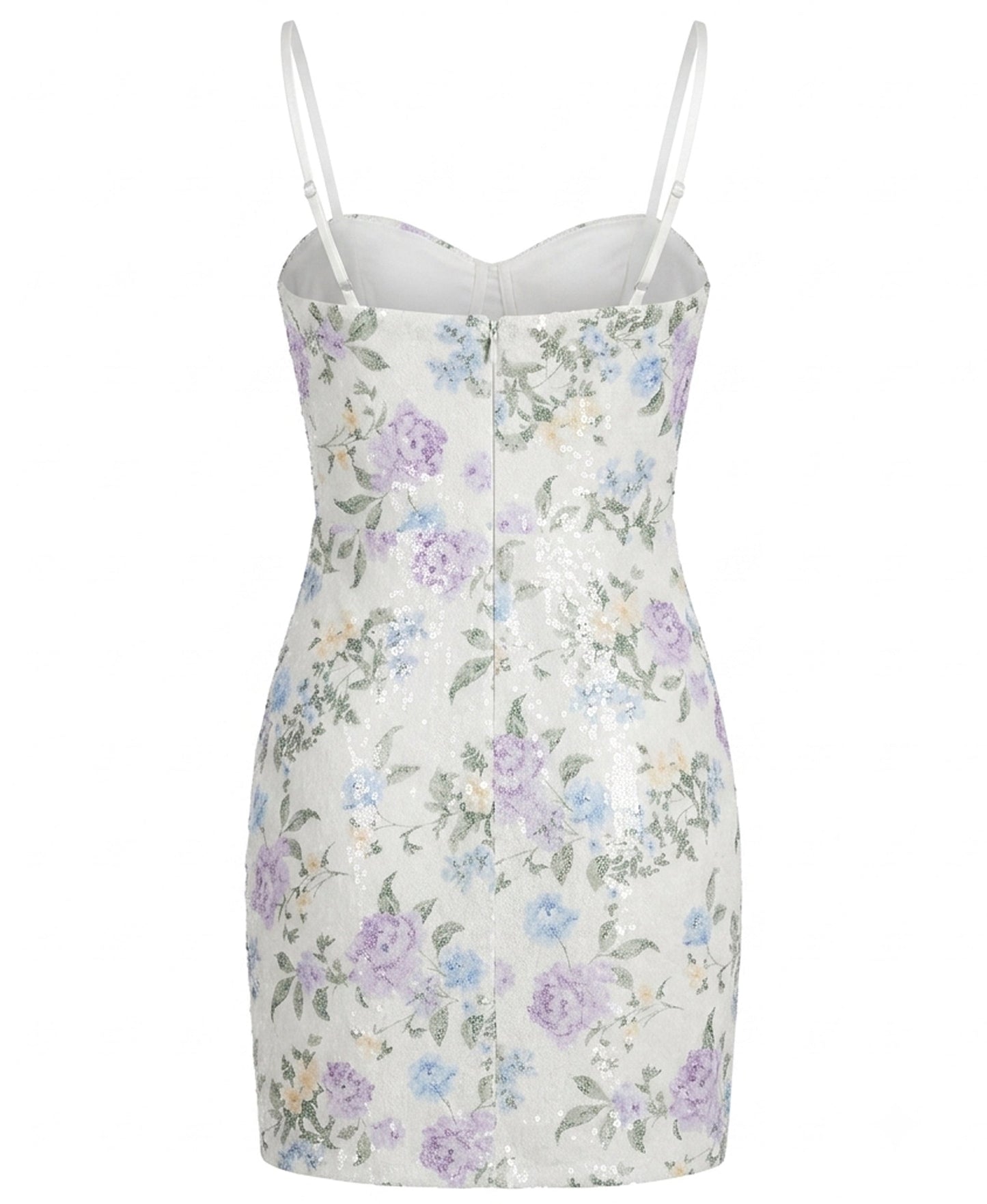 Floral Corset Mini Dress with Spaghetti Straps