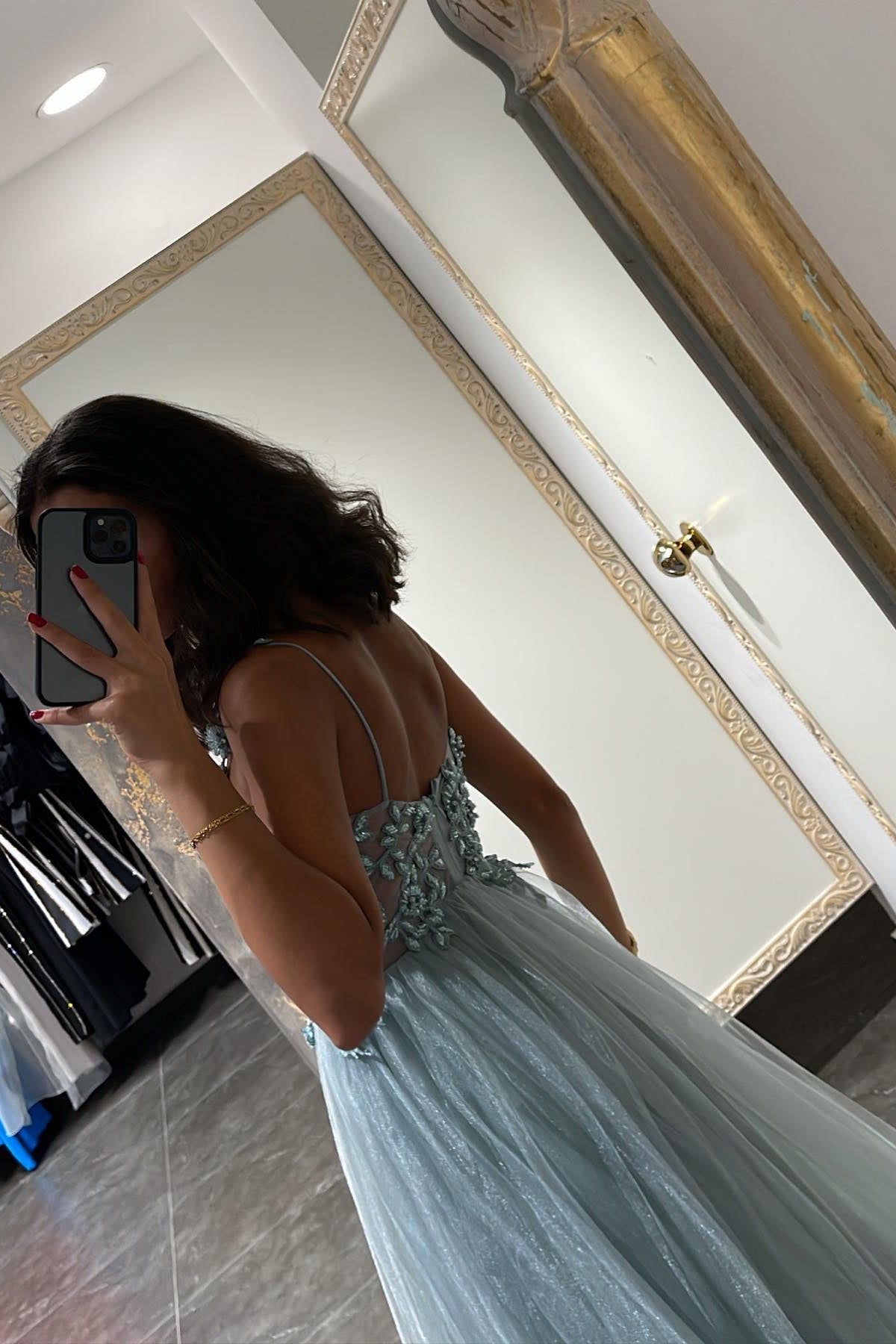 Mermaid Appliques Prom Dress with Beading