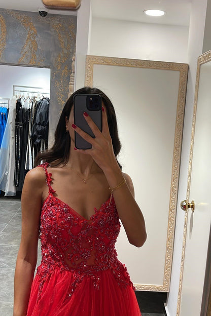 Mermaid Appliques Prom Dress with Beading