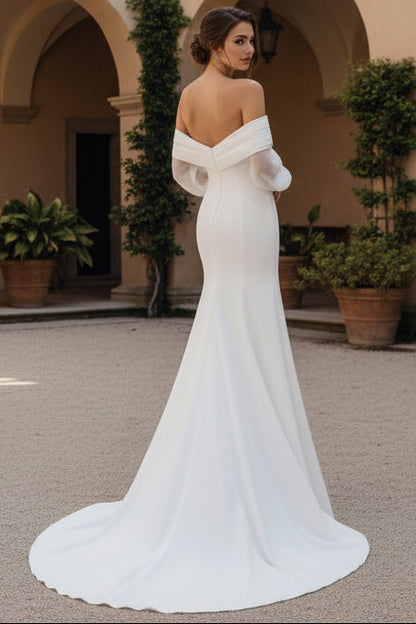 Mermaid Long Sleeves Wedding Dresses