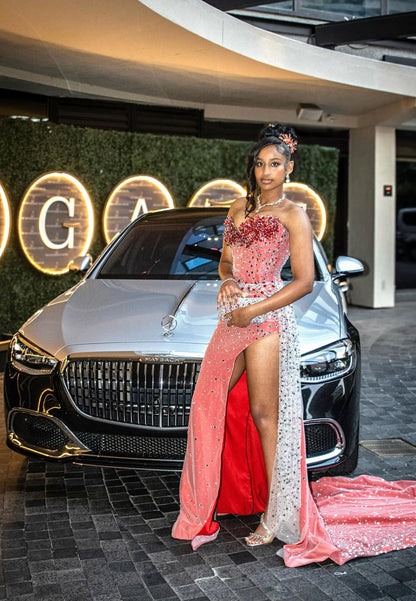 Sweetheart Beaded Sleeveless Mermaid Floor-Length Prom Dress